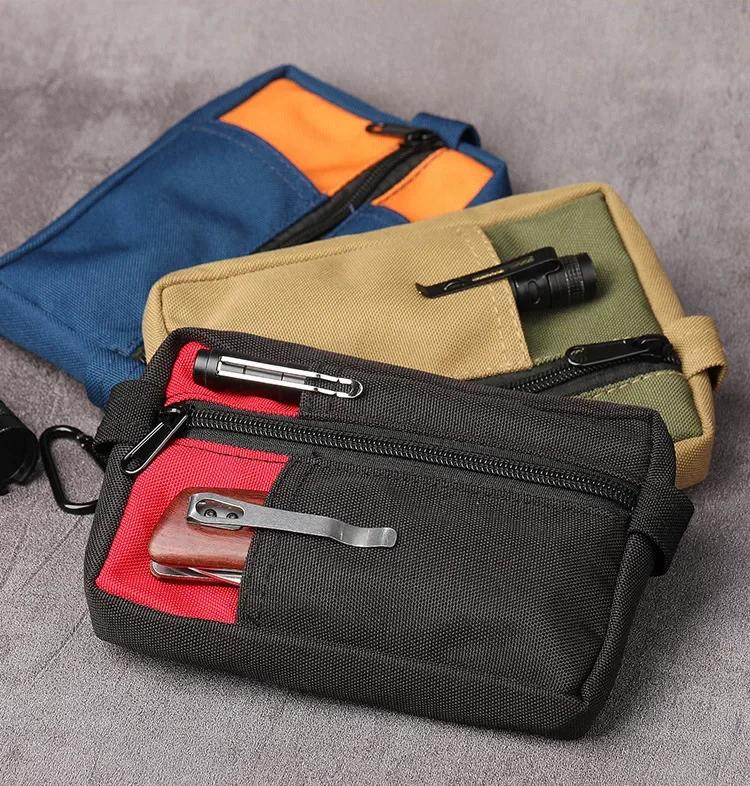 1pc Portable Outdoor EDC Tool Storage Bag Tactical EDC Pouch Mini Tactical Wallet Coin Purse Multifunctional Bag for Camping