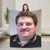 Drachenlord Meme Poster Rainer Winkler Flannel Blankets Winter  Soft Bedding Throws Bedroom Print Bedspread Sofa Bed Cover