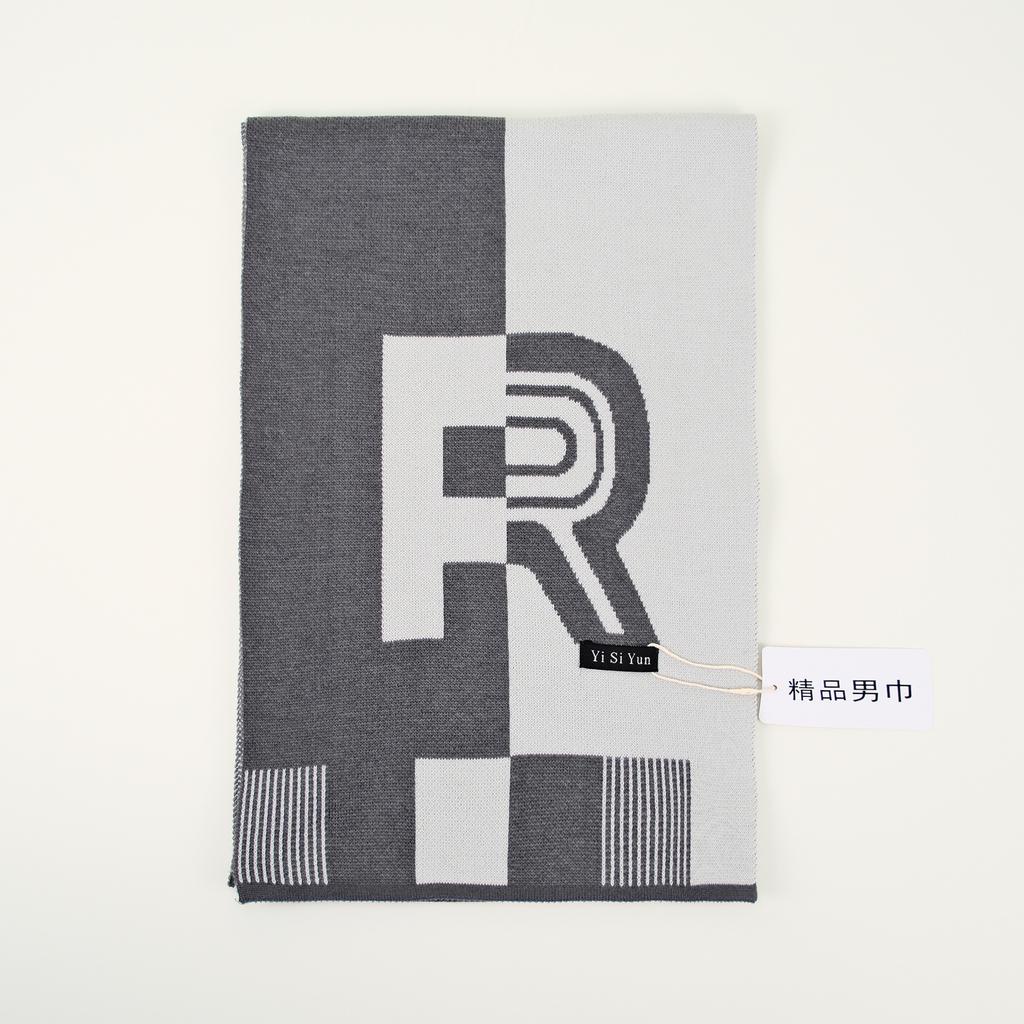 Men's Classic Winter Scarf Cashmere Feel Winter Scarves Long Formal Soft Scarf for Men Casual Scarves Luxuriously Plaid Scarf