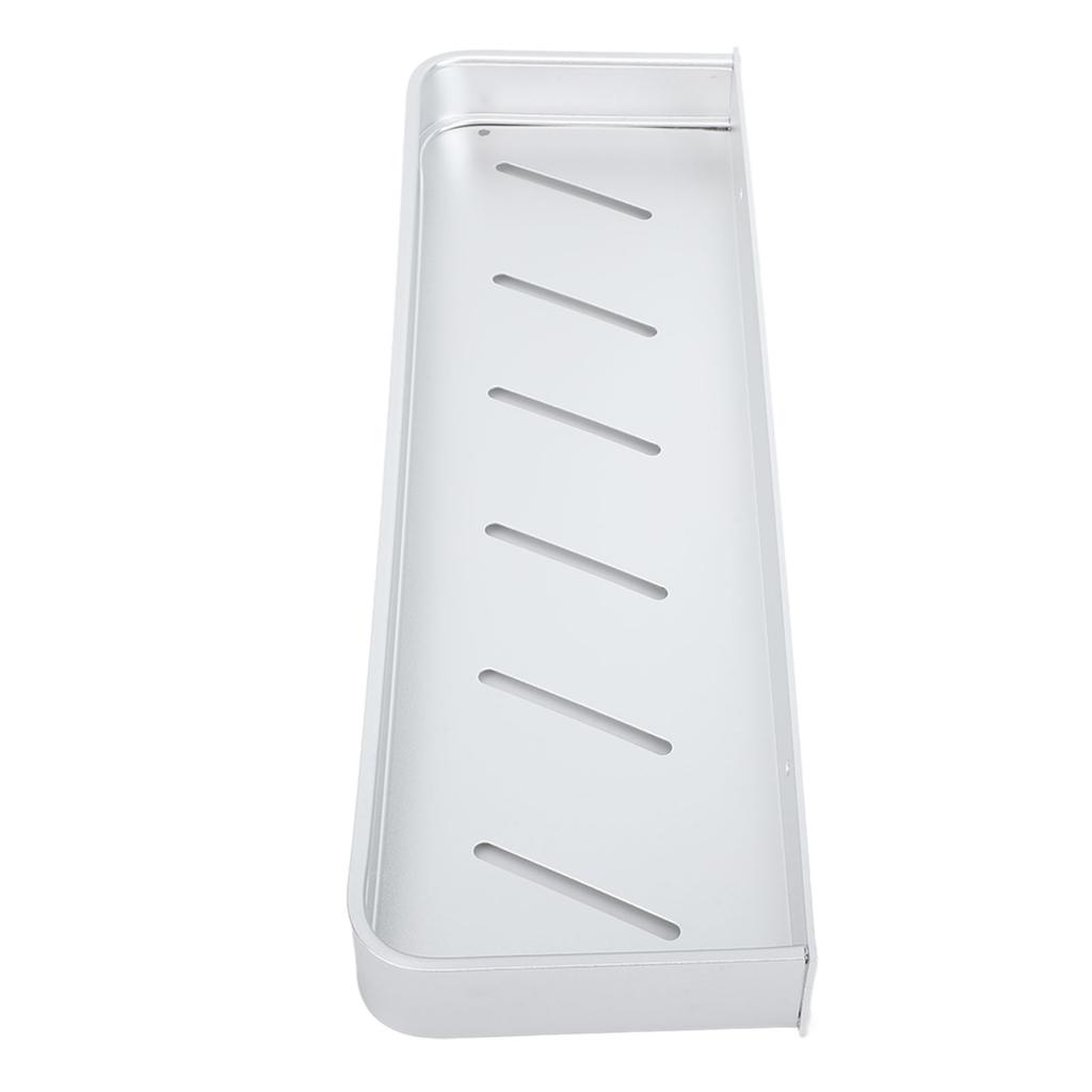 Bathroom Space Aluminum Shelf Bathroom Wall Mounted Drill Free Shelf Toilet Storage Rack with Hook 40cm