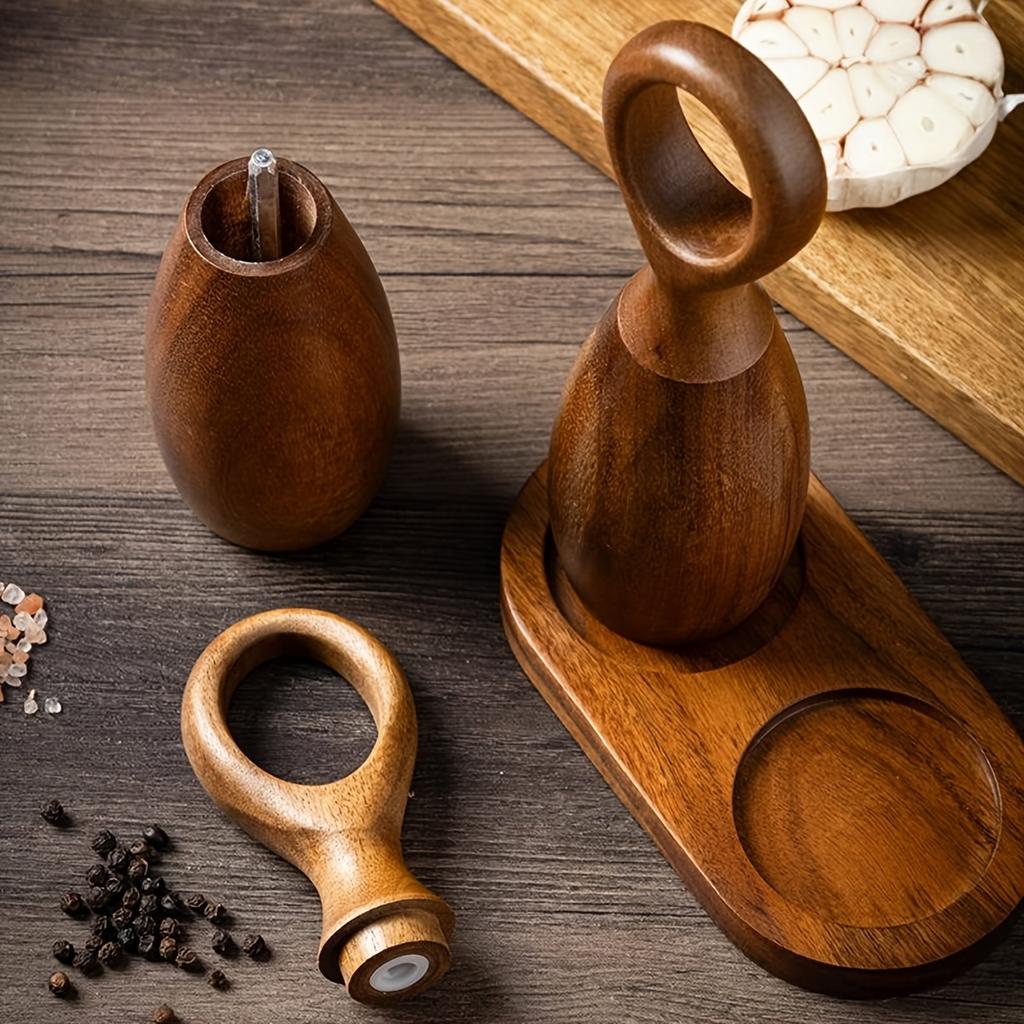 1 pz/3 pz Macinapepe in Legno Amore Manuale con Nucleo Ceramico Macinapepe Sale Macina Multiuso Strumento da Cucina