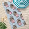 O-opanchu anime cute U-usagi Towel Towel Soft Pool Gift For Travel Gym Shower Camping Quick Dry Sports Large Beach Towels