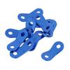 10pcs Tent Guy Line Cord Tighteners Runners Camping Awning Rope Tensioners - Blue