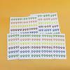 10 Sheets Rifle Scope Turret Sticker Set Scope Adjustment Dope Stickers Rifle Scope Turret Tags For Distance Markers