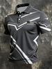 Short Sleeve Polo with Templar Knight Print, Cool Casual Fashion Top