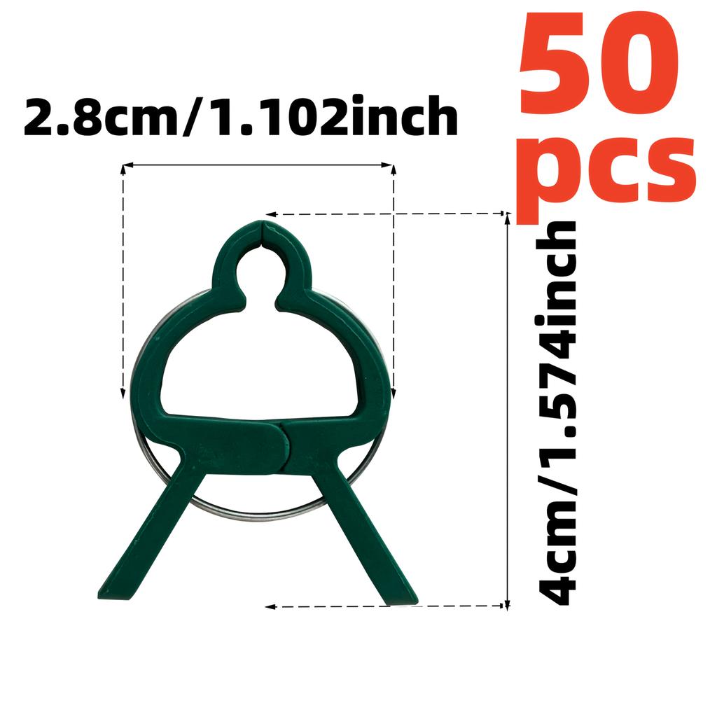 50/20/10pcs Adjustable Plant Clips - Reusable Garden Support For Flowers, Vines, Vegetables & Tomatoes - Durable Plastic