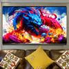 Pittura Diamante 5D Fai da Te Diamante Rotondo Pieno Quadrato Pittura Drago Fatto a Mano Arte per la Casa Regalo Set Pittura Diamante Decorazione