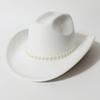 European and American retro butterfly diamond-encrusted western cowboy hat men's and women's stage jazz hat pearl wedding bride hat