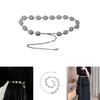 Simple Yet Fashionable Metal Chain Waist Belt For Women Versatile For Skirts And Outfits