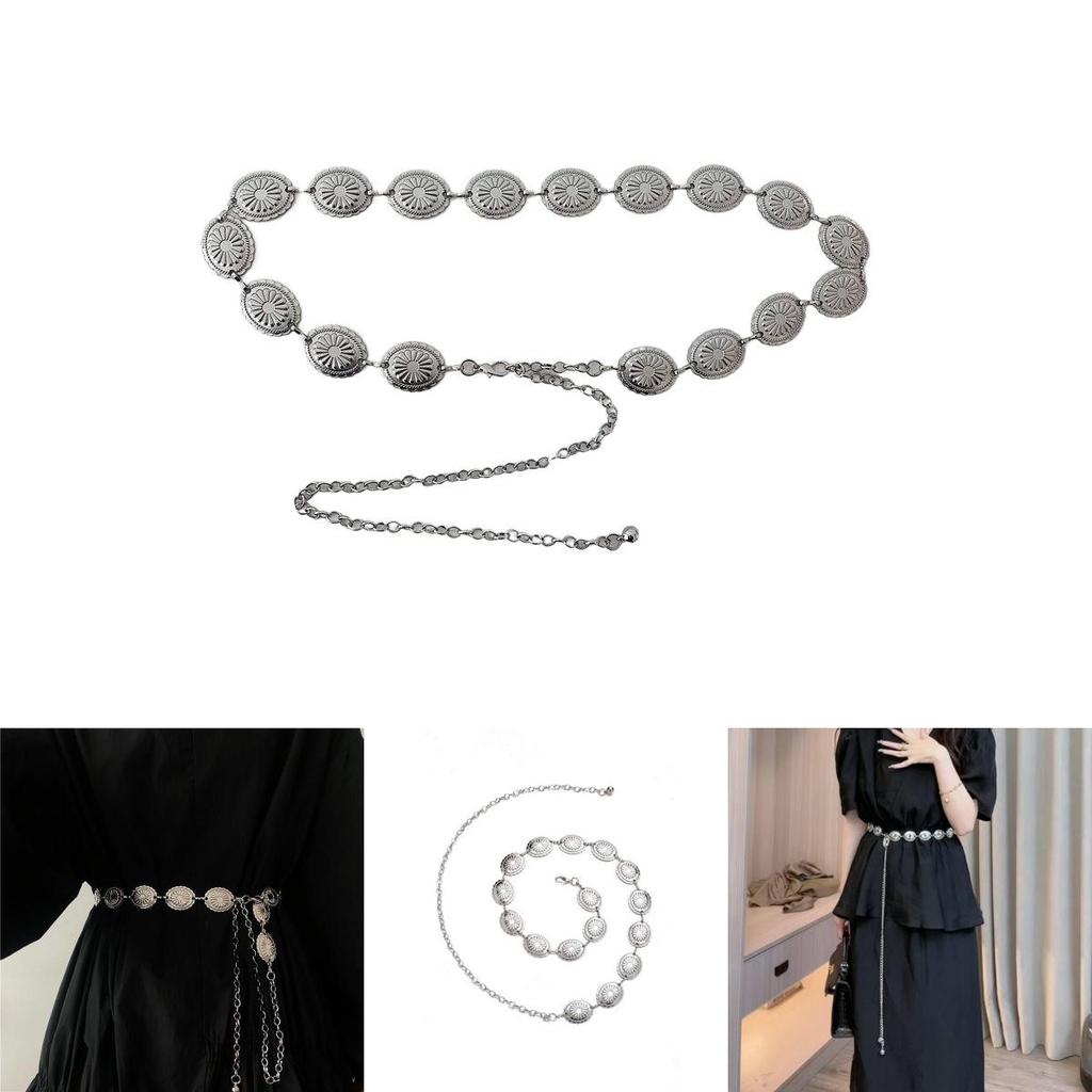 Simple Yet Fashionable Metal Chain Waist Belt For Women Versatile For Skirts And Outfits