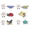 Stainless Steel Golf Hat Clip with Magnetic Ball Marker 18g 30-35mm Cute Animal Design Ladybug/Butterfly/Tortoise Durable Rustpr