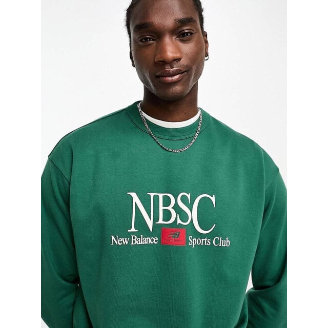 

Зеленые свитшот с круглым вырезом New Balance Athletics NB Sports Club