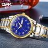 OPK 8110 Men's Calendar Week Quartz Watch Steel Belt Waterproof