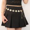 Metal Sheet Chain Waist Chain Adjustable Length Bohemian Belt New Chain Belt  Women