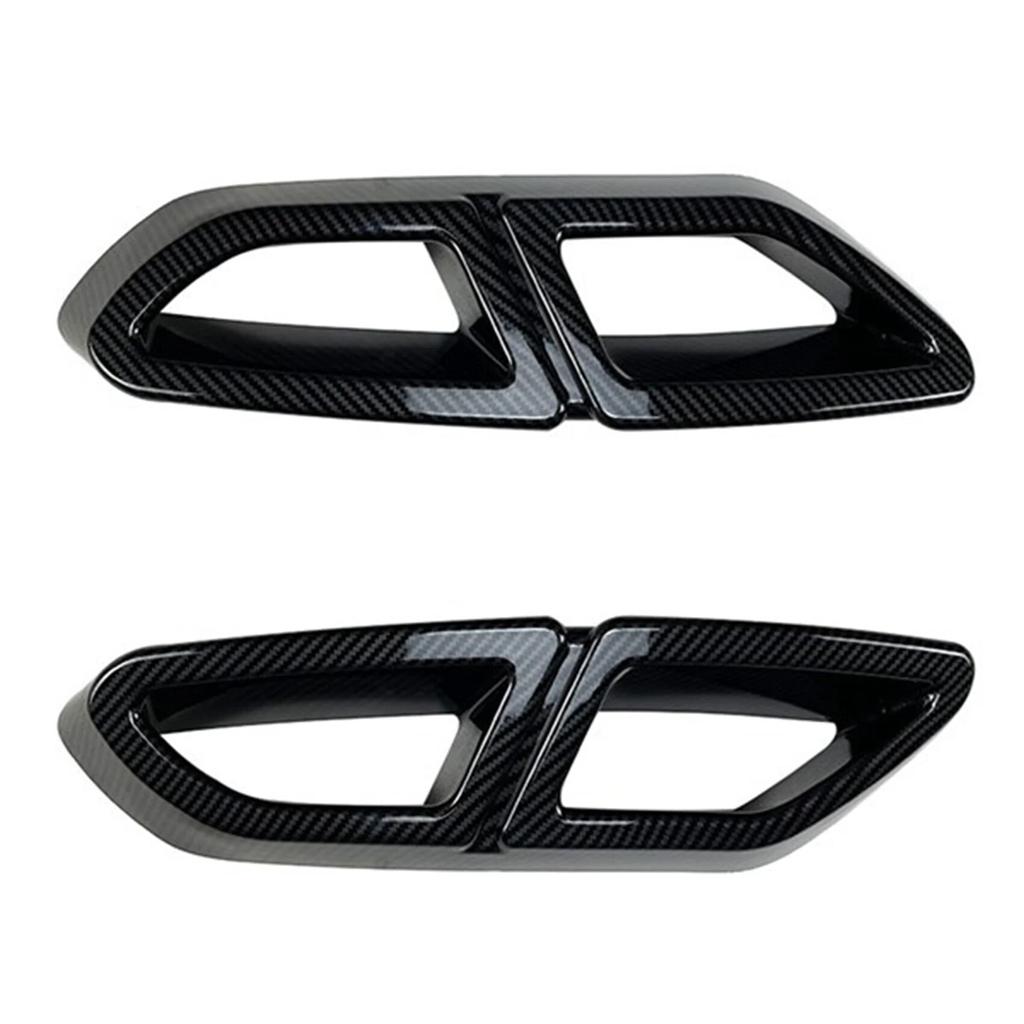 2016 To 2019 for Volkswagen Magotan Passat B8 2016-2019 Rear Lip Bumper Spoiler Car Tail Throat Frame Exhaust Pipe Trim ABS