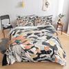 3D Feather King Queen Duvet Cover Blue Bohemian Bird Feather Full Twin Bedding Set Peacock Feather 2/3pcs Polyester Quilt Cover