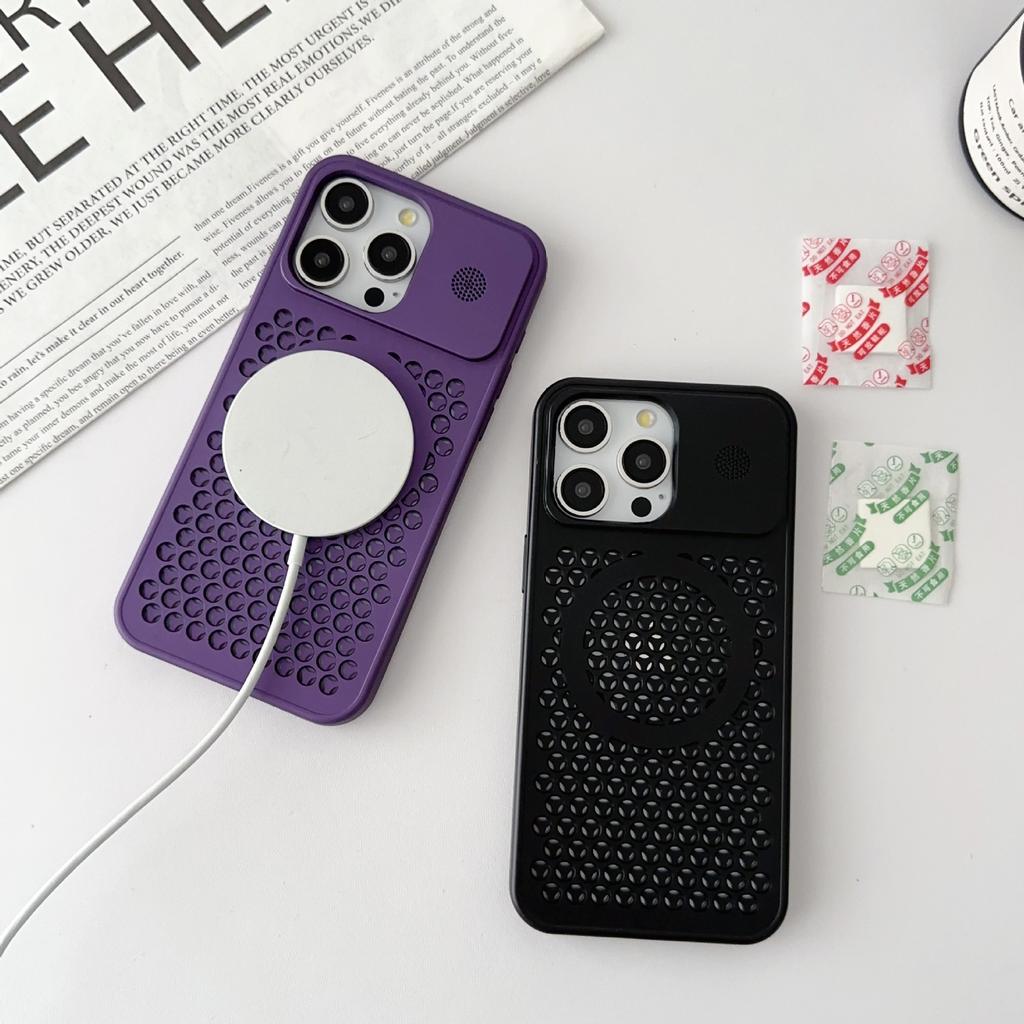 Anwendbar auf Apple 15promax Aromatherapie Metallfarbe Wabenkühlung Handyhülle iPhone 14 Magnetische 13 Schutzhülle