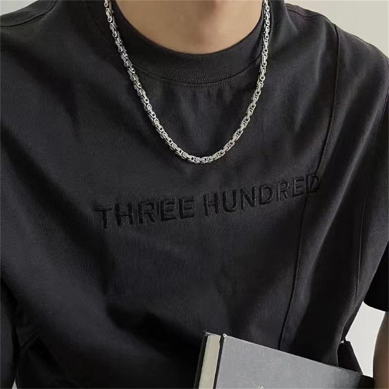 Fashion Hip Hop Cuban King Chain Versatile Street Titanium Steel Necklace