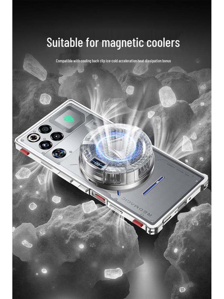 RedMagic 11 Pro Fibbia Metallica Antiurto Dissipazione del Calore Custodia Supercar