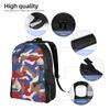 Southes Anime Erics Backpack for Women Men Water Resistant College School Camouflage Bag Printing Bookbags