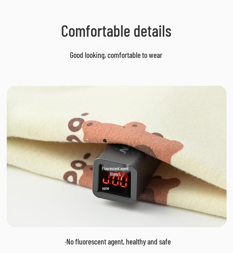 Shengte Shi Kids' Mid-Neck Cotton Thermal Top – Unisex Autumn/Winter Base Layer