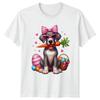 Cute Puppy Dog Holding Carrot Wearing Unisexs TShirt Easter Holiday Dog