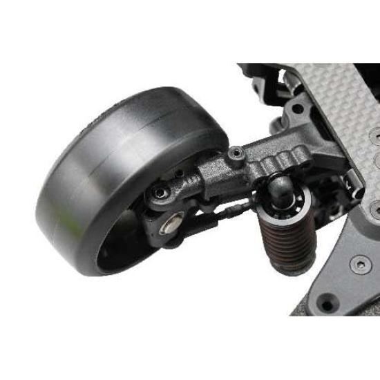 Yokomo High Traction Wheels (Titanium) for Drift, 6mm Offset, 2 Wheels, RP-6313T6A