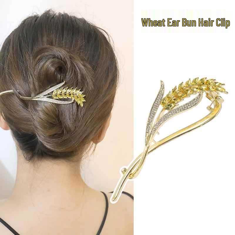 2025 Luxury Wheat Ear Hair Clip for Women: Small Volume Shark Hairpin