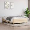 Vidaxl Kontinentalbett Mit Matratze, Cremefarben, Stoff, 140X200 Cm