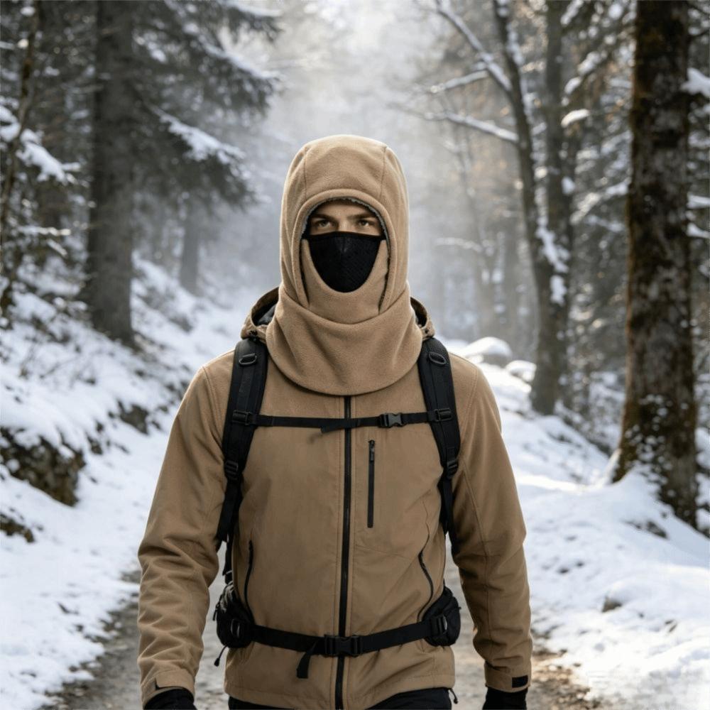 Waterproof Balaclava Hat Solid Color Face Neck Warmer Unisex Face Mask Winter