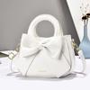 Elegante Koreanische Stil Schmetterlingsknoten Damen Handtaschen Weiches PU Leder Schultertasche für Damen Modisch Trendig Kleine Handtasche Damen