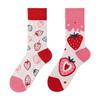 Unisex A/B Style Asymmetrical Cartoon Mid-Calf Cotton Socks