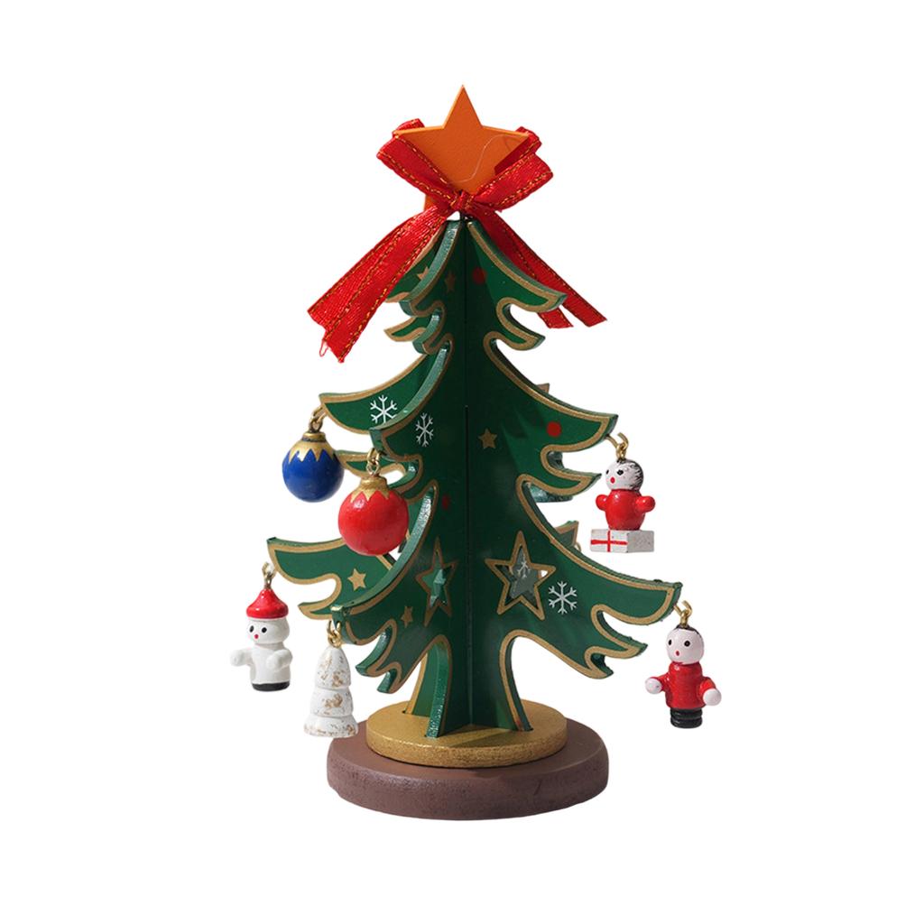 Christmas Wooden Christmas Tree Children's Gift DIY Shopping Mall Decorations