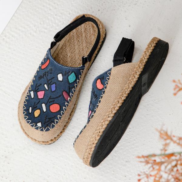 Fashion Spring Shoes Sandals Woman Heel Original 2025 Summer Two Weare Anti-Skid Retro Girls New Scandals Slipper Slides 2025 Summer Fem