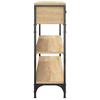 Consolle Rovere Sonoma 100x25x75 cm Pannello a Base di Legno
