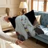 TThe House In Fata Morgana Printed Pillow Cover Cushion Case Simple Sofa Pillow Case No Pillow Core