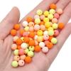 30pcs 8mm Mixed Colors Frosted Acrylic Beads Round Loose Spacer Beads for Necklace Bracelet Keychain DIY Jewelry Craft Making Beads