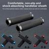 Bicycle Rubber Grips Alloy Lock Non-Slip Rubber Bicycle Handlebar Grips Double Aluminum Lock On Locking Bicycle Handlebar Grips