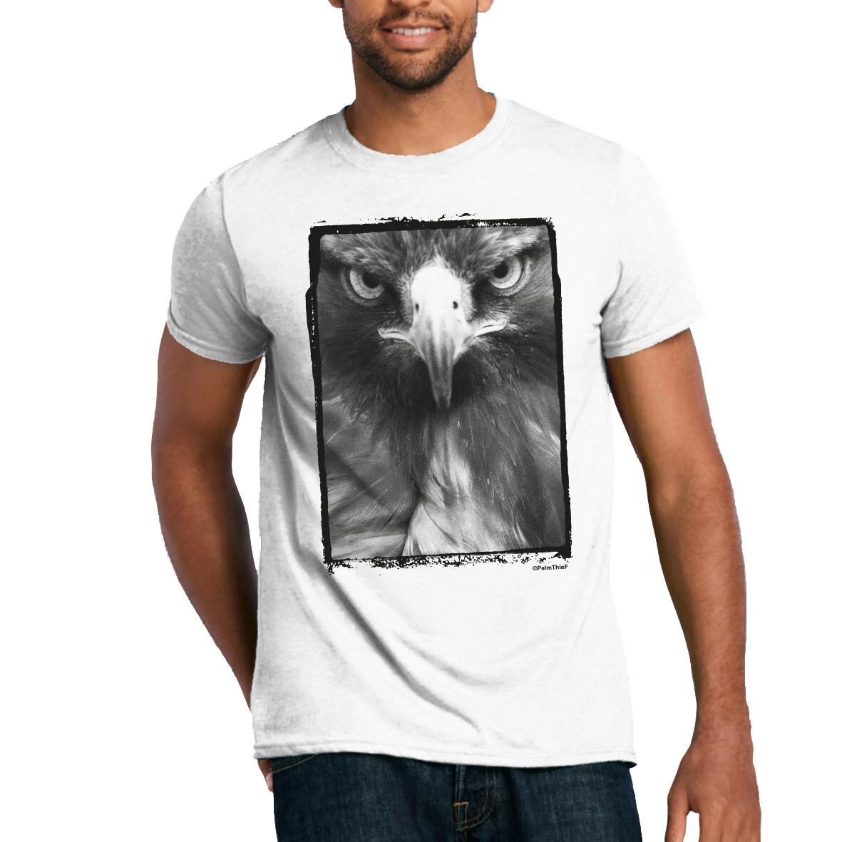 Golden Eagle T-Shirt Eagle USA Close Up Monochrome Animals S