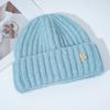 New Hat for Women's Warm Winter Knitted Hat Korean Version of Versatile Big Head Circumference Windproof Ear Protection Wool Hat