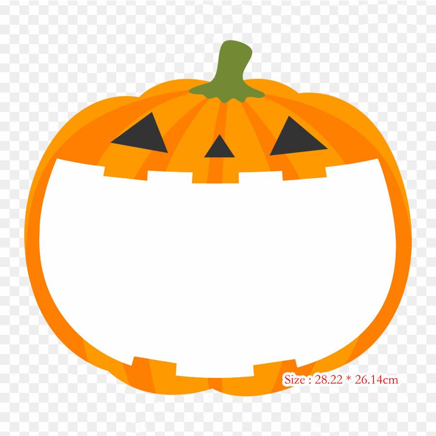 Halloween Jack O' Lantern Trick Or Treating Iron on Heat Transfer Printing Vinyl Patches Sticker for Clothes DIY Appliques Washable Patches