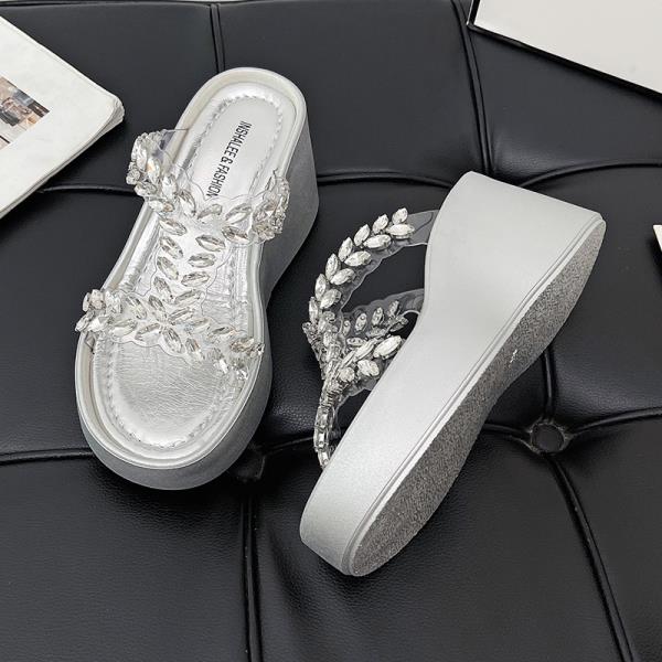 Fashion Slippers Casual Women's Shoes With Platform Slides Pantofle Luxury Soft Summer 2025 Fashion  Shoes Women Slippers Casual Pantofl