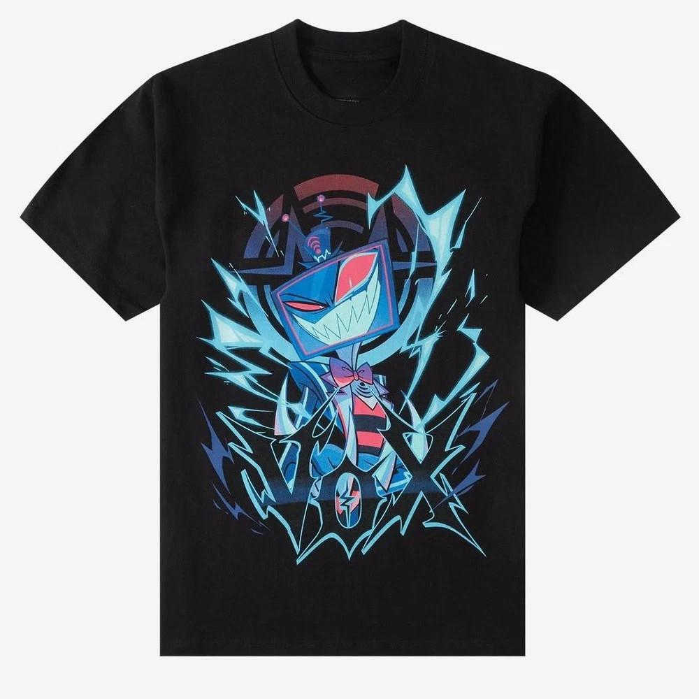 Hazbin Hotel Vox Solo Metal Tee Unisex Short Sleeve Shirt Xmas Gift Size S-5XL L