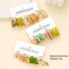 15pcs European and American Colorful Leopard Print Pearl Earring Set New Fashion Minimalist Creative Hoop Earring Jewelry Gifts