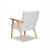 Armchair In PRL Retro Vintage Style SOLER Family Furniture Grey Corduroy Anafi
