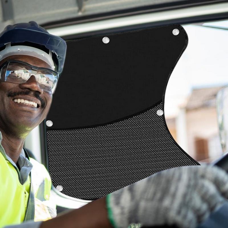 Semi Truck Sun Shade 2X Semi UV Shield Car Window Sunshade Cover Adjusted Foldable Insulated Anti UV Removable Rear Cover