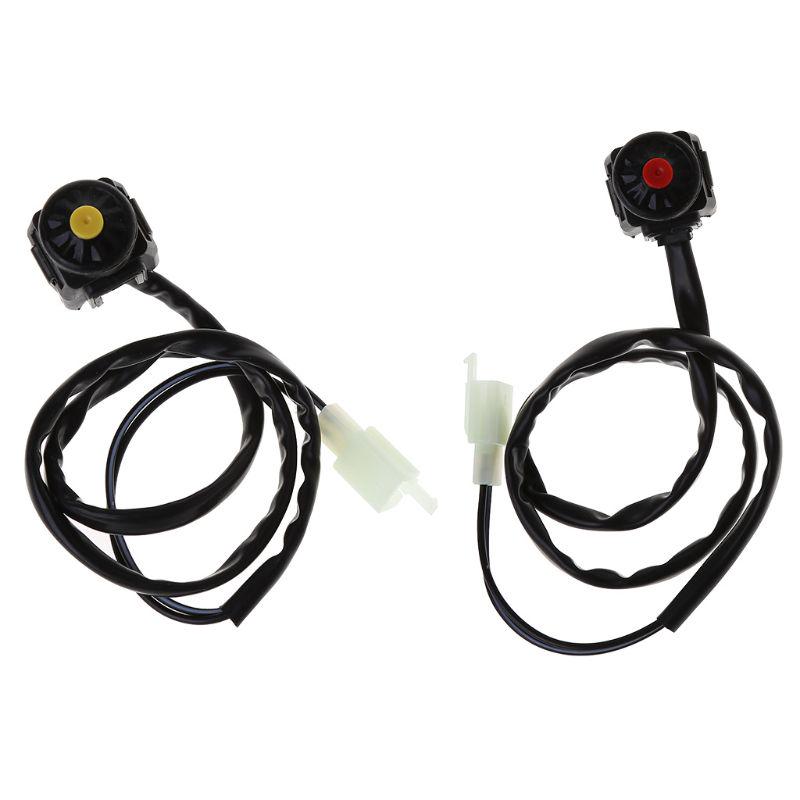 22cm 7/8in Motorrad ATV Lenker Stopp Zündung Hupe Controller Taste mit Kabel