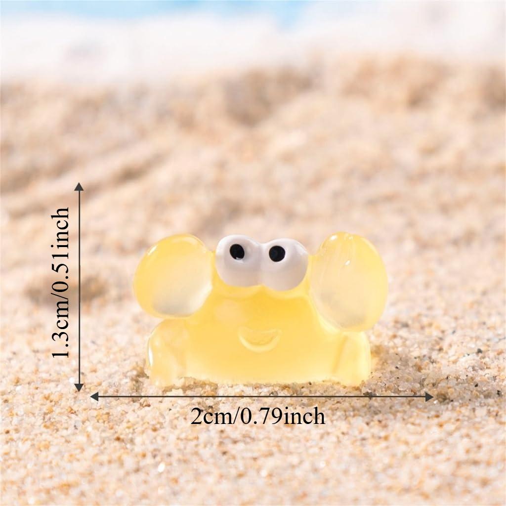 10/20 PCS Cute Resin Crab Figurines Colorful Miniature Ocean Statues for Home Desk Shelf Nautical Decor Micro Landscape Aquarium