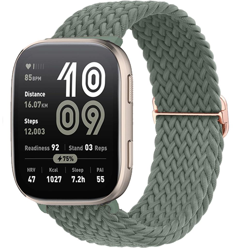 Braided Solo loop band For Amazfit bip 6/5/Balance/GTS/4/2e/Mini/3/GTR/4/2/3/Pro correa 20mm 22mm watch bracelet huawei gt Strap