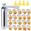 Aluminium Zinc Zinc Alloy Cookie Machine Mold 4 nozzles DIY Biscuit Maker Cookie Press Kit  Pastry Making